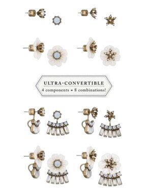 Chloe + Isabel Bella Fiore Convertible Jacket Earrings